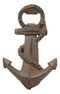 Rustic Solid Cast Iron Nautical Coastal Ship Anchor Beer Bottle Opener Set Of 2