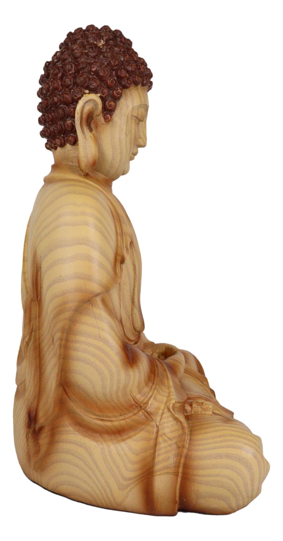 Ebros Eastern Meditating Buddha Gautama Amitabha in Dhyana Mudra Pose Statue - Ebros Gift