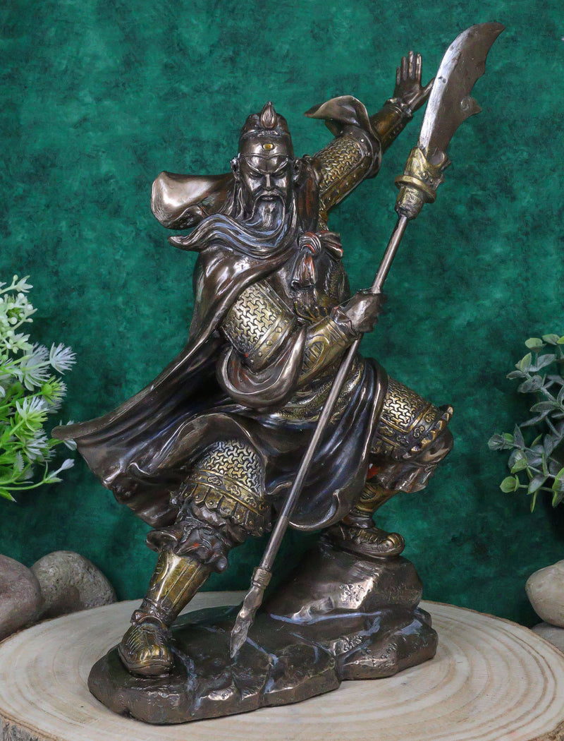 Ebros Chinese Historical General Guanyu Yunchang Shu Han Warlord Figurine Statue