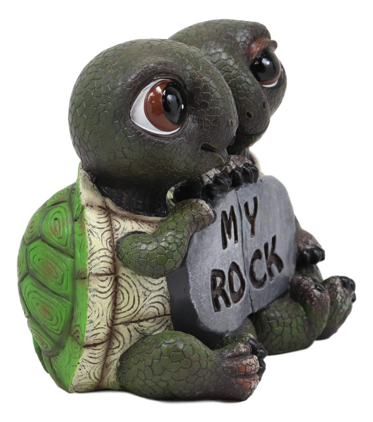 Ebros Nautical 'My Rock' Loving Romantic Turtle Couple Figurines 2 Parts Set