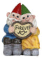 Adorable Mr And Mrs Gnome Couple With Heart Sign Forever Lovestruck Shelf Sitter