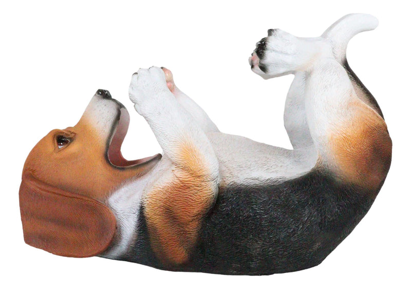 Ebros Realistic Tricolor Beagle Wine Holder Figurine 10" Long Hound Pedigree Dog