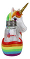 Stargazer Sacred Pride Gold Horn Rainbow Unicorn Glass Salt Pepper Shakers Set