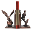 Wings of Glory American Bald Eagle Bookends Pair Bronze Electroplated Figurine