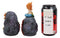 Ebros Nautical Blue Tail Mermaids With LED Light Geode Crystal Cave Figurines Set Of 2
