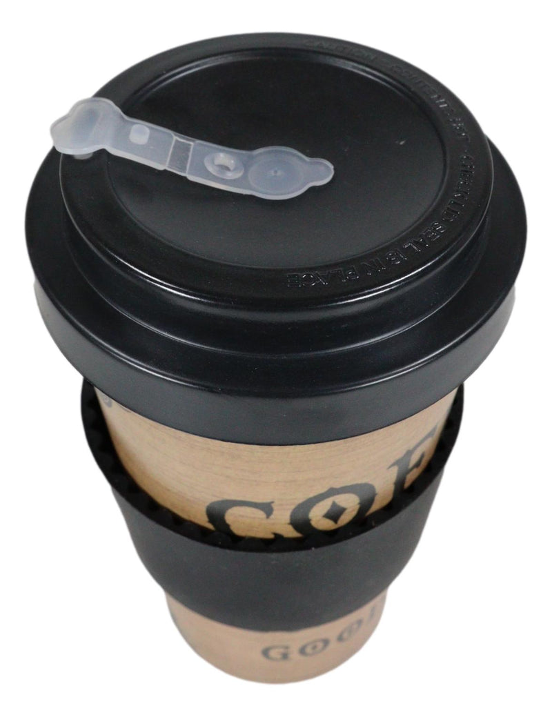 Paranormal Ouija Talking Spirit Board Reusable Travel Mug Cup W/ Lid And Sleeve