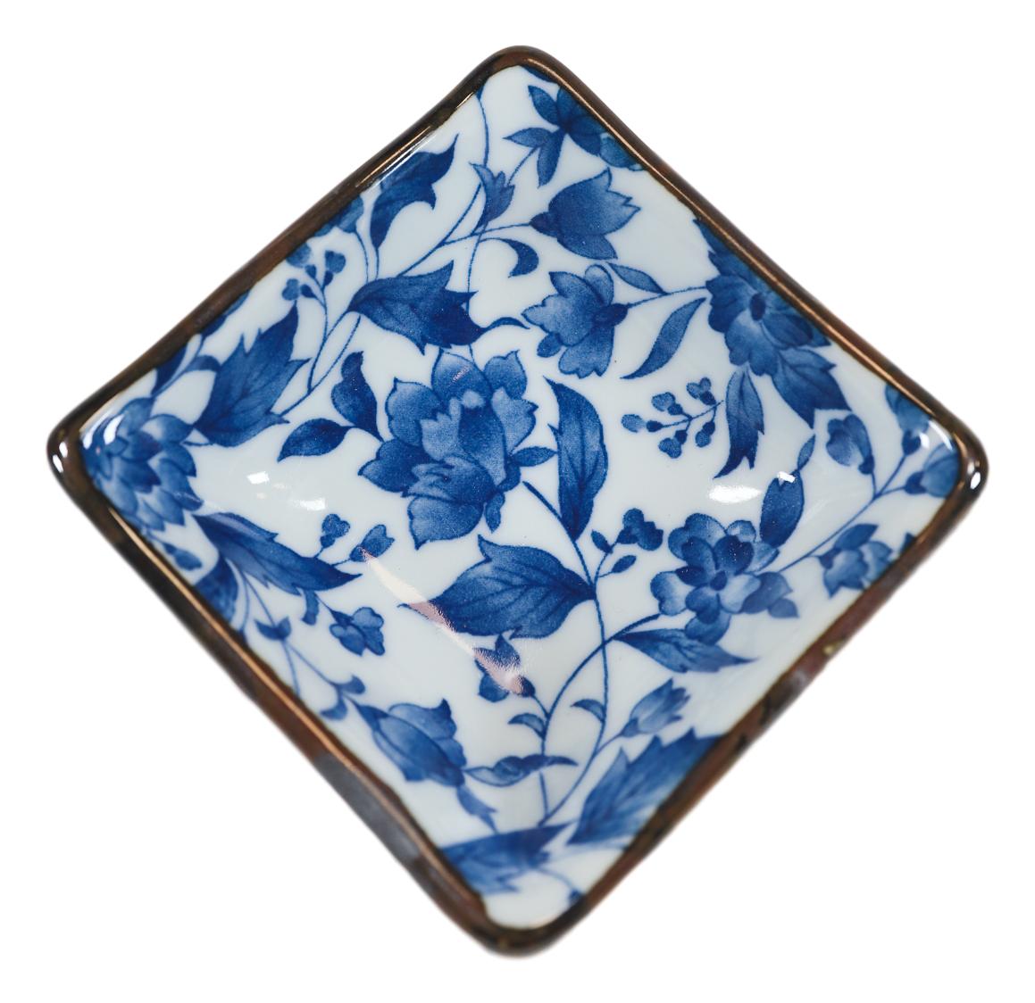 Made In Japan Multi Patterned Square Sauce Condiment Dipping Bowl Set Serves 4