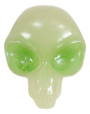 Small Photo Luminous Glow In The Dark ET Extraterrestrial Alien Skull Figurine