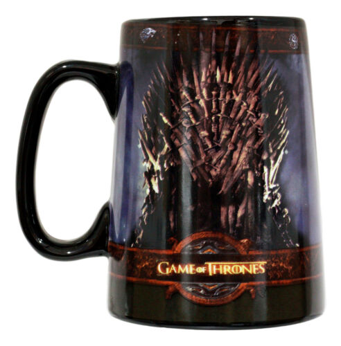 HBO Series Game Of Thrones Iron Throne Large Ceramic Mug 14oz Licensed Tankard