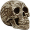 Ebros Gothic Samoan Lace Tribal Tattoo Lovers Symbols Skull Figurine 8"L Skeleton Head