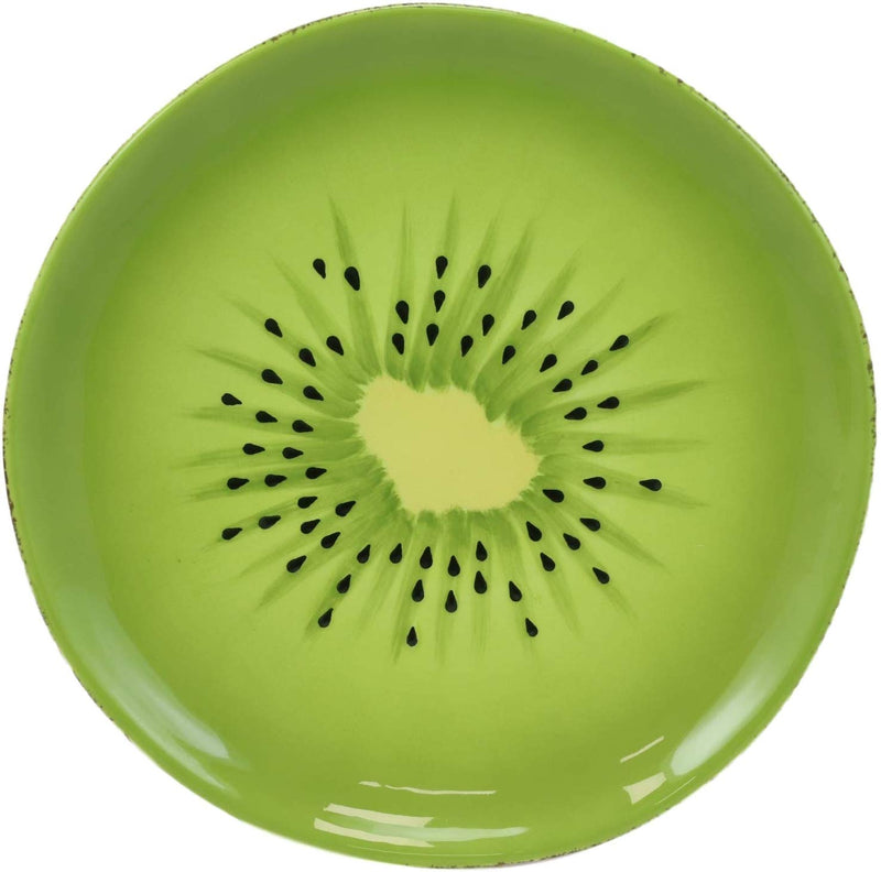Ebros 6.5" Diameter Gourmet Kitchen Fruity Kiwi Appetizer Serving Plate (1 PC)