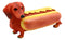 Cute Doxie Collection Hot Dog Wiener Ketchup And Mustard Dachshund Figurine 6"L