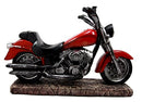 Ebros Gift Vintage Red Road Hog Chopper Motorbike Wine Holder Figurine 13.25" Long - Ebros Gift