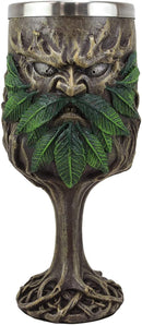 Ebros Tree Forest Spirit Ent Greenman Deity Wine Goblet Chalice Cup Figurine 7oz