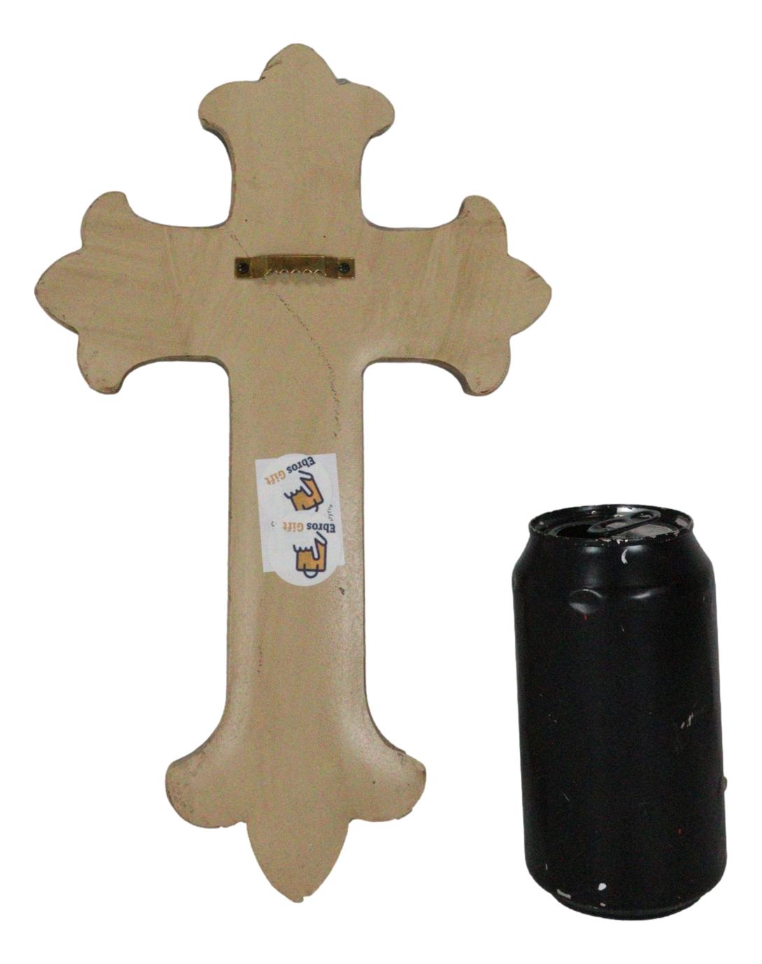 Western Kneeling Cowboy With Horse In Prayer At Calvary Fleur De Lis Wall Cross