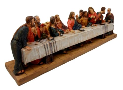 Ebros Da Vinci The Last Supper Of Jesus and Disciples Holy Communion Figurine 12.25"L