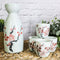 Ebros Japanese 12oz Ceramic Pink Cherry Blossom Sake Set Flask With Four Cups