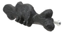 Cast Iron Rustic Western Black Bear Drawer Cabinet Door Pulls Hardware 12 Pack