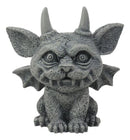 Gothic Horned Bat Cat Gargoyle Bast Figurine Small Mythical Fantasy Decor Statue