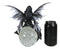 Fantasy Gathering Storm Gothic Fairy Sitting On Bubble Moon Glass Ball Statue
