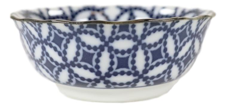 Ebros Made In Japan Multi Pattern Ceramic Sauce Appetizer Dipping Bowl Set Serves 4