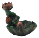 Ebros Zen Lotus Blossom Backflow Incense Cone Burner Tower Statue 4.25"Tall