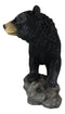 Large Realistic Strolling Black Bear Statue 16.5"L Rustic Cabin Decor Figurine