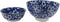 Made in Japan Floral Blossom Blue Motif Ceramic Sushi Dinnerware 8pc Set For Two