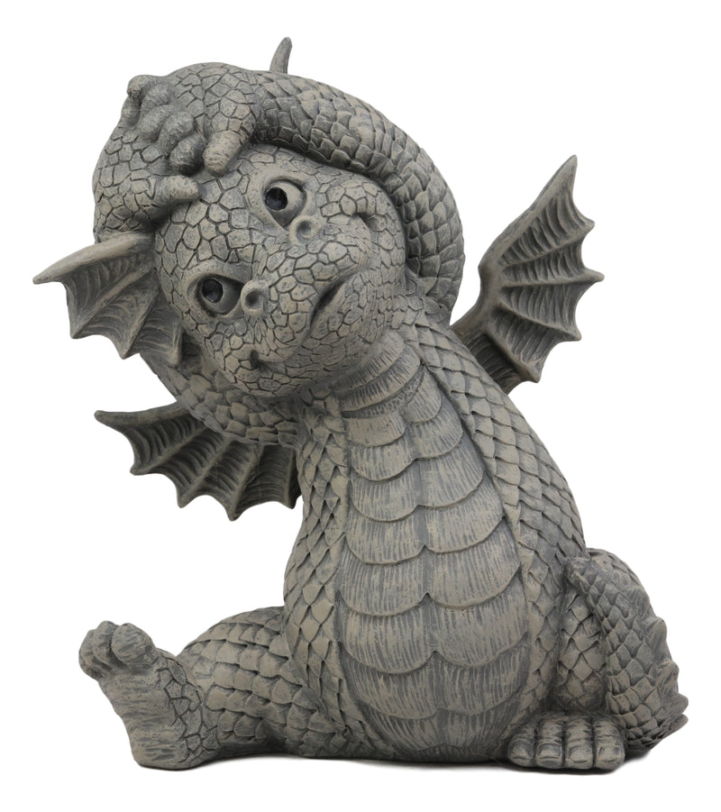 Ebros Whimsical Garden Dragon Morning Yoga Stretch Statue Guest Greeter Decor