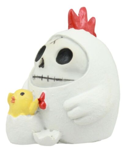 Furry Bones The White Hen Chicken Nugget Costumed Skeleton Figurine Furrybones