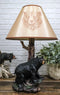 Roaming Forest North American Black Bear Desktop Table Lamp Decor Figurine 20"H