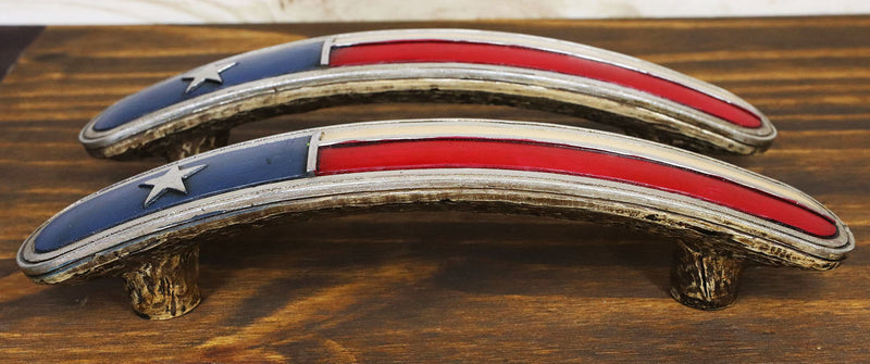 Set Of 6 Western Cowboy Texas Flag Drawer Cabinet Furniture Bar Pull Knobs