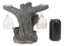 Ebros Liberty American Bald Eagle  Wine Valet As Bottle & 2 Glasses Holder Statue
