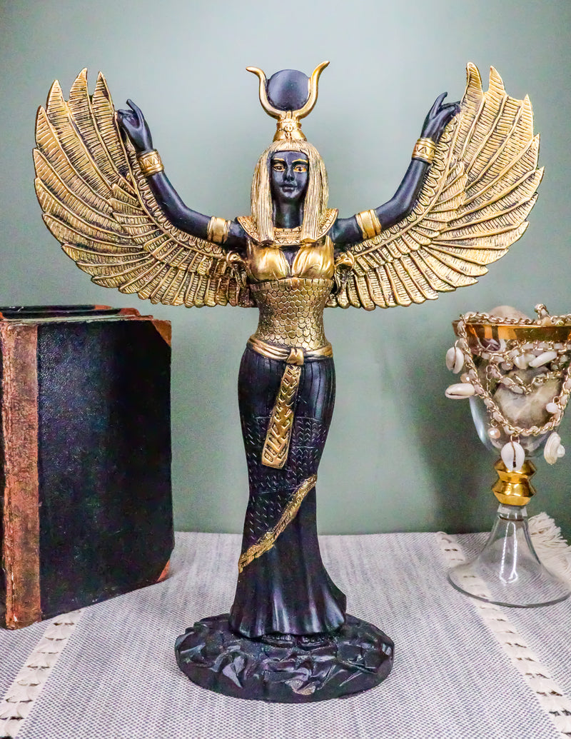 Ebros Egyptian Goddess Isis With Open Wings Statue Ancient Egypt Deity of Magic and Nature Iset Sculpture