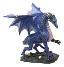 Ebros Clawing Blue Dragon Statue 8"Long Land Of Dragons Fantasy Home Decor