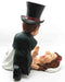 Bridal Gift Bride and Groom Wine Guzzler Holder Kitchen Decor Resin Figurine