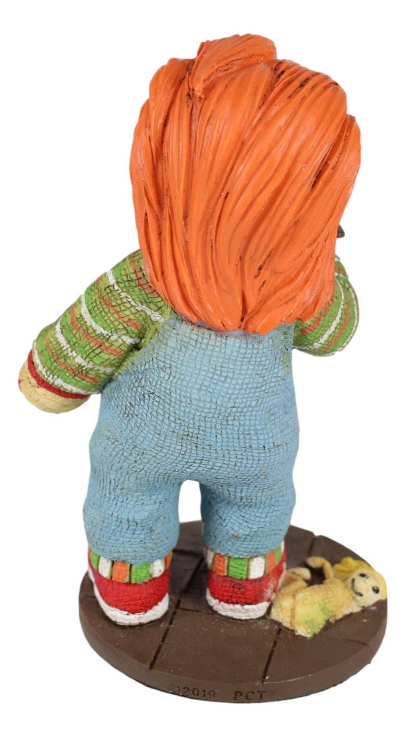 Ebros Child's Play Buddi Horror Doll Chucky Holding Knife Pinheadz Monster