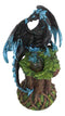 Ebros Blue Midnight Dragon Mother Guarding LED Translucent Egg Figurine Night Light