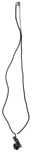 Ebros Infected Red Eyed Raven On Skull Pendant Jewelry Necklace Lead Free Pewter