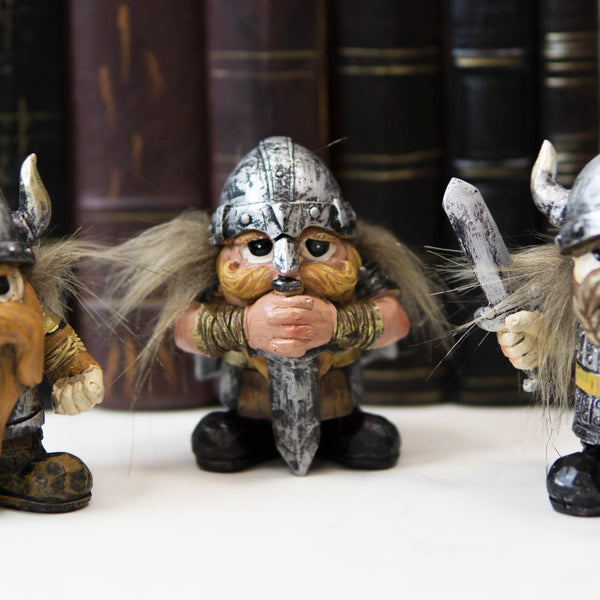 Small Chibi Norse Viking Berserk Warriors with Axe Sword Shield