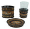 Rustic Tuscany Scroll Family Love Tumbler Cup Soap Dish & Toothbrush Holder Set