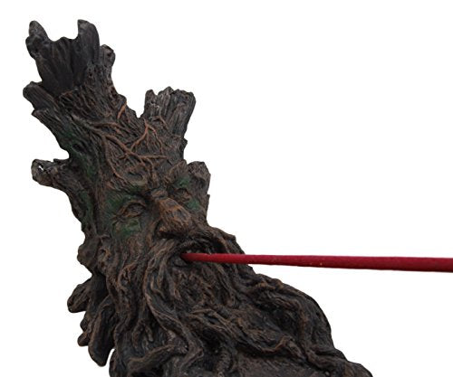 Ebros Ancient Greenman Spirit Incense Burner Holder Aroma Scent Figurine 10.5"H - Ebros Gift
