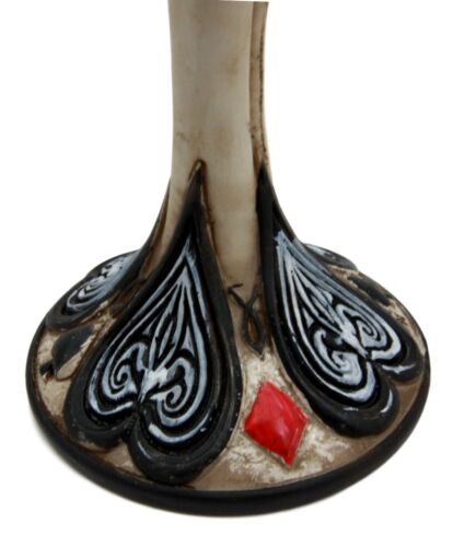 Skeleton Dead Man's Hand Poker Skull Goblet 8" Tall Cup Inner Stainless Steel