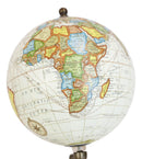 Rustic Western Farmhouse World Atlas Map Globe Desktop Standing Decor Accent 10"