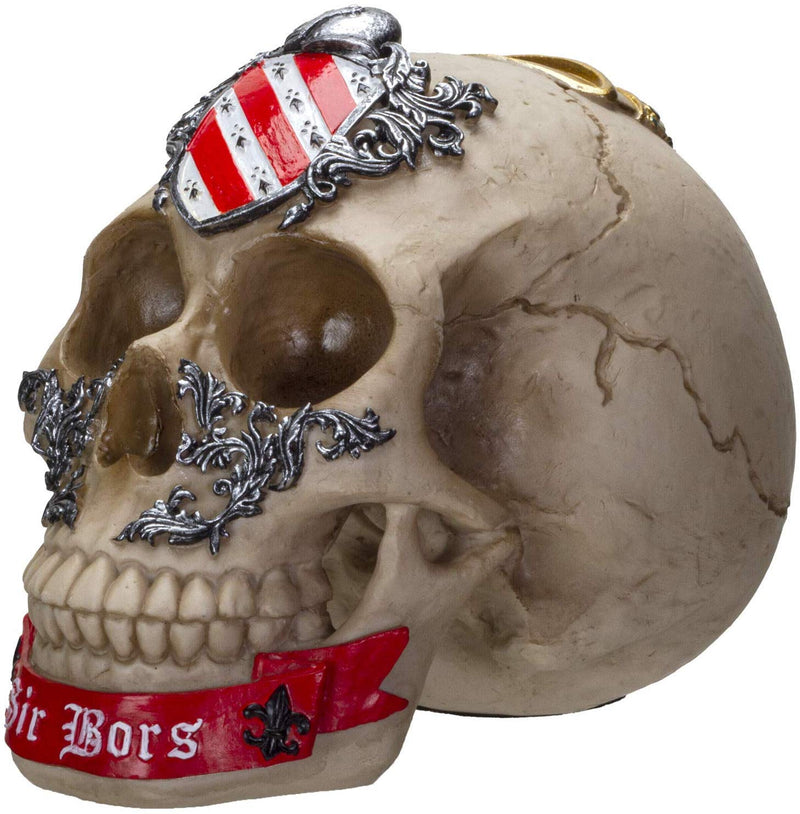 Ebros The Knights of The Round Table King Arthur Skulls Sir Bors Skull Figurine