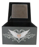 Anne Stokes Prayer Angel Blessings With Excalibur Sword Decorative Jewelry Box With Mirror