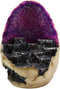 Ebros Geode Dragon Egg LED Light Display Stand with 12 Baby Dragons Figurine Set