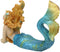 Ebros 6"L Colorful Nautical Mermaid Mergirl Lying On Sea Floor And Daydreaming Statue