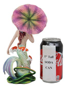Ebros Sheila Wolk Pulse of The Pond Mermaid by Flower Umbrella and Koi Fishes Statue 9" Tall Mythical Fantasy Siren Mermaids Nautical Decor Figurine