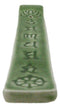 Ceramic Green Chakra Sacred Symbols Mandala Incense Burner Feng Shui Zen Yoga